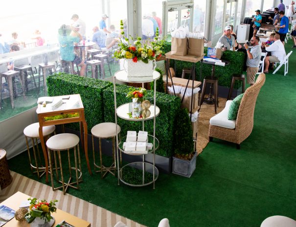 Skybox chalets overlooking #18. 7.20.19