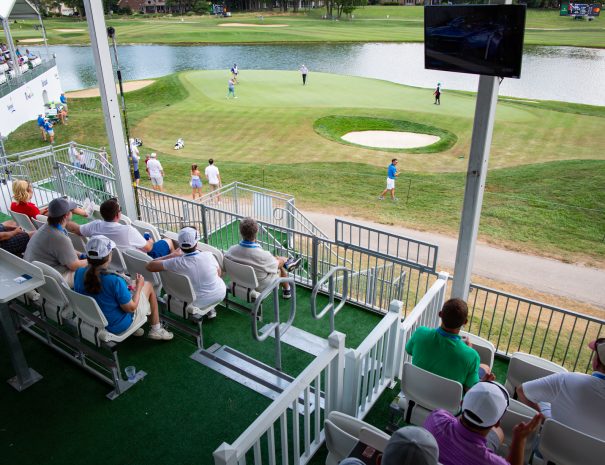 Skybox chalets overlooking #18. 7.20.19